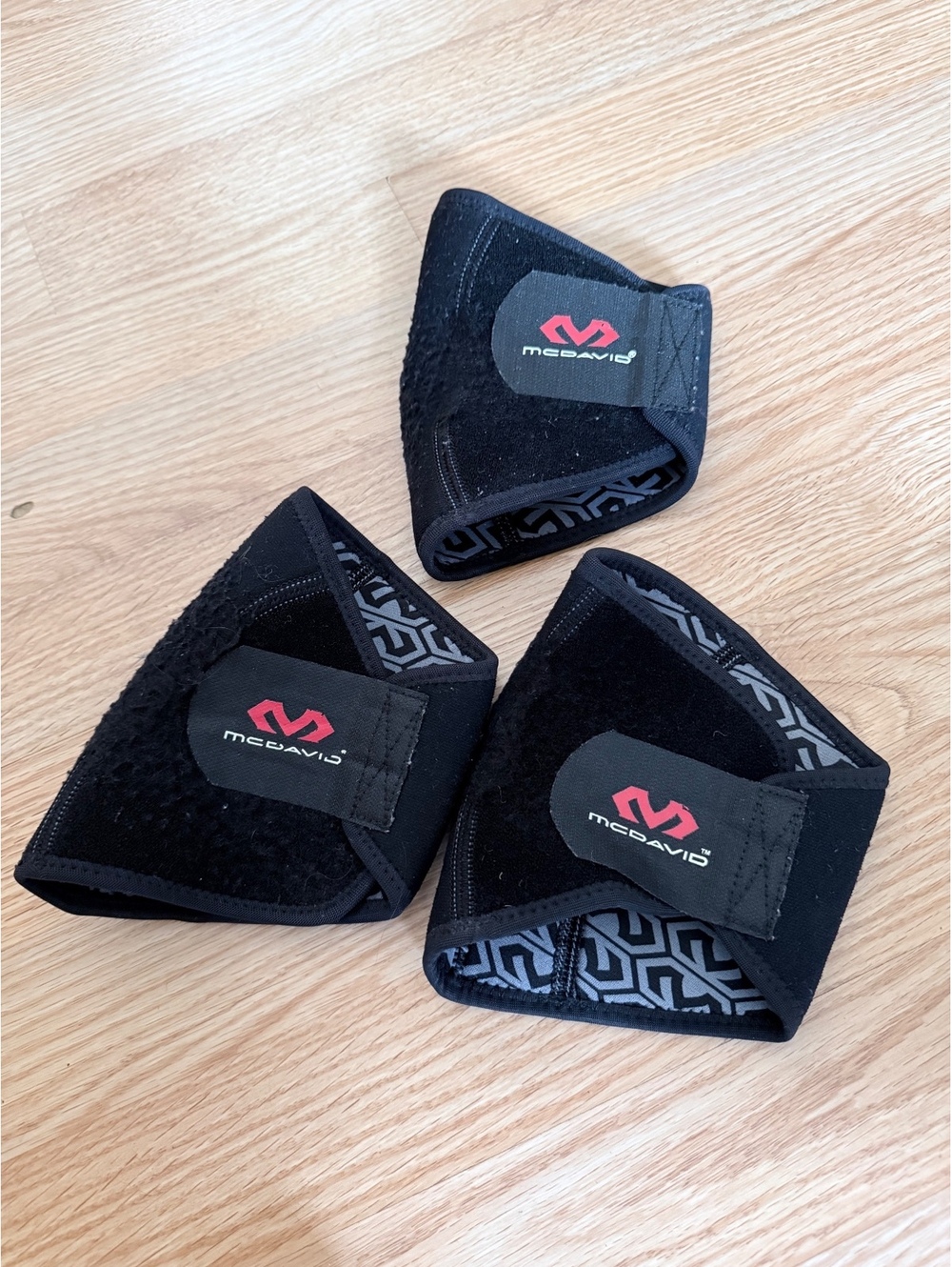 Set of 3 McDavid Padded Elbow Guards Used Volleyball Pads